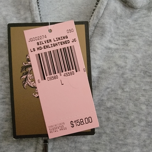 Vintage Juicy Couture track jacket with puffed shoulders. Silver lining . Large - Picture 5 of 9